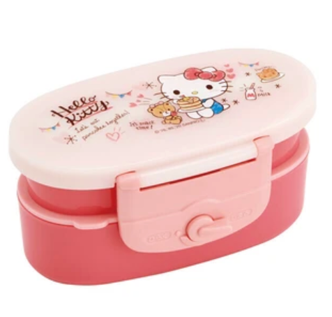 Bento Box Lunch Box Hello Kitty Skater Snack Time 410ml Made in Japan